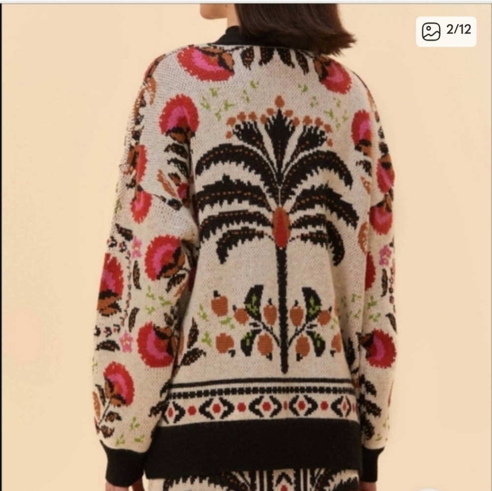 FARM Rio Multicolor Floral Cardigan - Picture 2 of 7